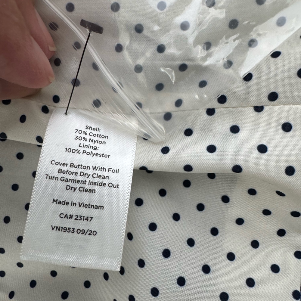 Talbots Jacket Womens 14 Blue Blazer Cotton Lightweight Colorful Academic - Picture 13 of 13